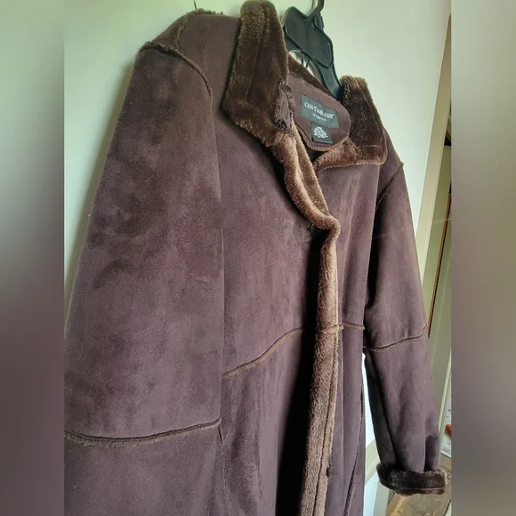 Centigrade Brown Teddy Jacket Plush Warmth - Picture 4 of 10